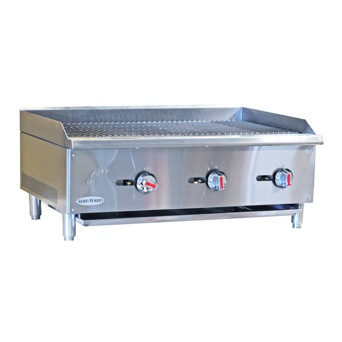 Serv-Ware, SCBS-36, Charbroiler, Gas, Countertop