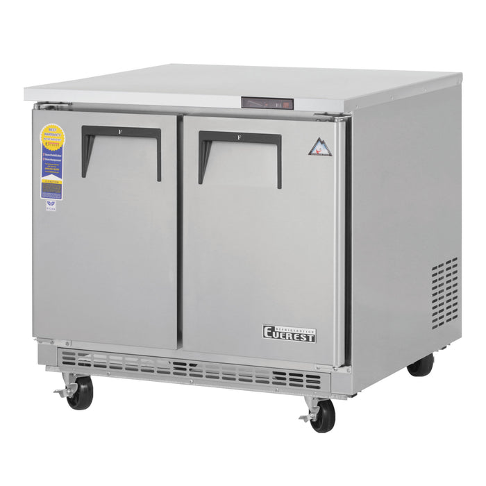 Everest Refrigeration, ETBSF2, Freezer, Undercounter, Reach-In