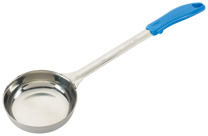Winco, FPS-8, Spoon, Portion Control, Solid, Blue, Stainless Steel