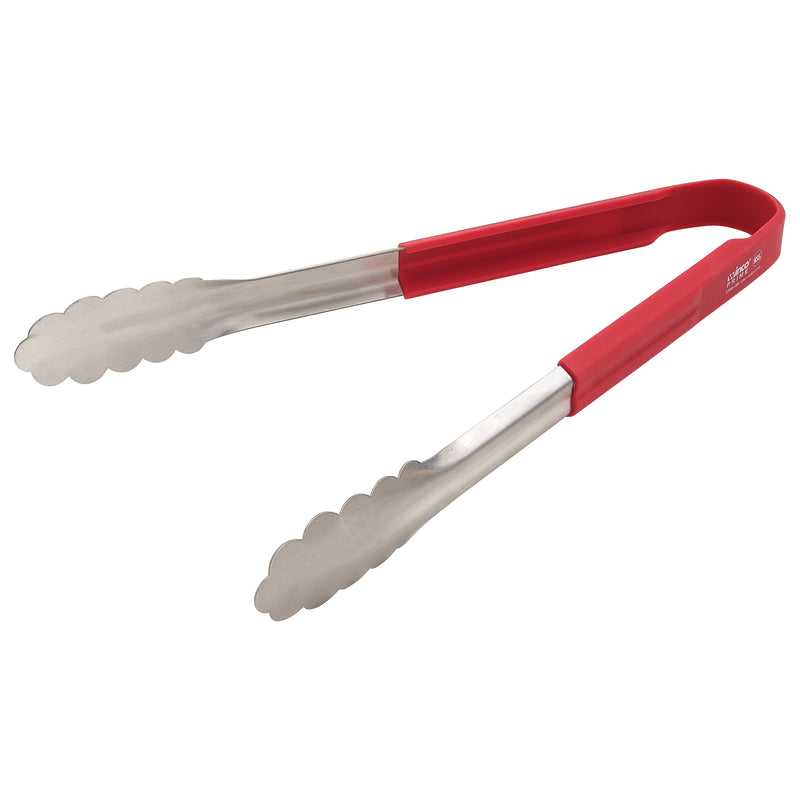 Winco, UTSH-12R, Utility Tongs, 11.89" L, Silicone