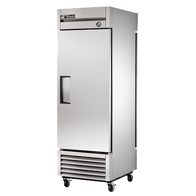True Manufacturing, T-23PT-HC, Refrigerador, de paso, 115V, Una sección, Puerta de acero inoxidable