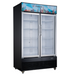 Dukers USA, DSM-41R, Two Glass Hinged Door Refrigerator