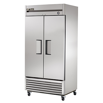 True Manufacturing, T-35-HC, Refrigerador, con Acceso Directo, 115V, de Dos Secciones, Puerta de Acero Inoxidable