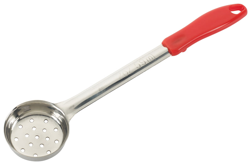 Winco, FPP-2, Spoon, Portion Control, Red, Stainless Steel