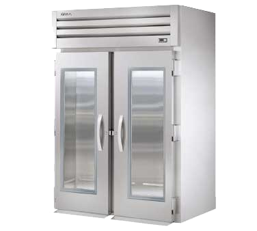 True Manufacturing, STG2RRI-2G-HC, Refrigerator, Roll-In, 115V, Two-Section, Glass Doors