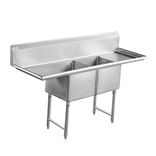 Serv-Ware, D2CWP1620, Sink, (2) Two Compartment