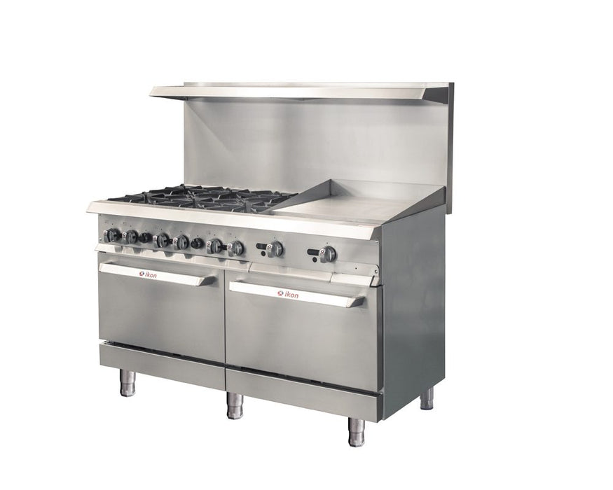 MVP, IR-6B-24TG-60, Range 60" - 6 burners - 24" T-stat griddle