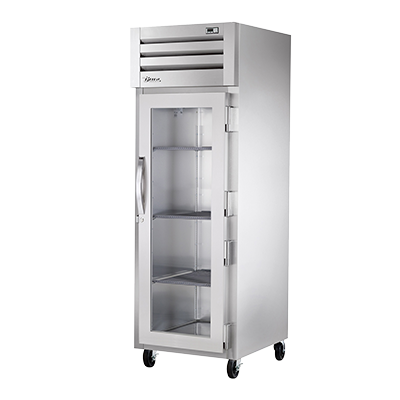 True Manufacturing, STA1R-1G-HC, Refrigerador, de alcance, 115V, de una sección, puerta de cristal