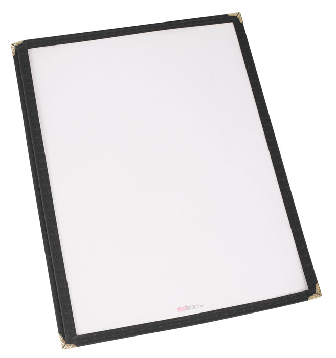 Winco, PMC-14K, Menu Cover, Black, Plastic