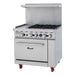 Migali, C-RO4B-12GL-LP, Commercial Range with Oven