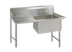BK Resources, BKS6-1-24-14-24LS, Sink, (1) One Compartment