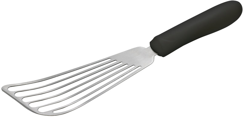 Winco, TKP-60, Turner, Slotted, Stainless Steel, Polypropylene, Black