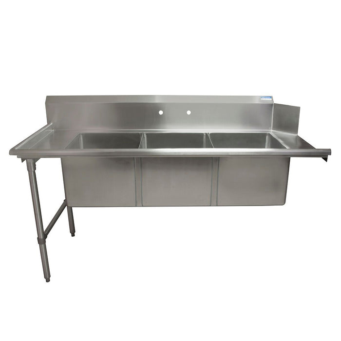 BK Resources, BKSDT-3-1820-14-LS, Dishtable, with Potsinks