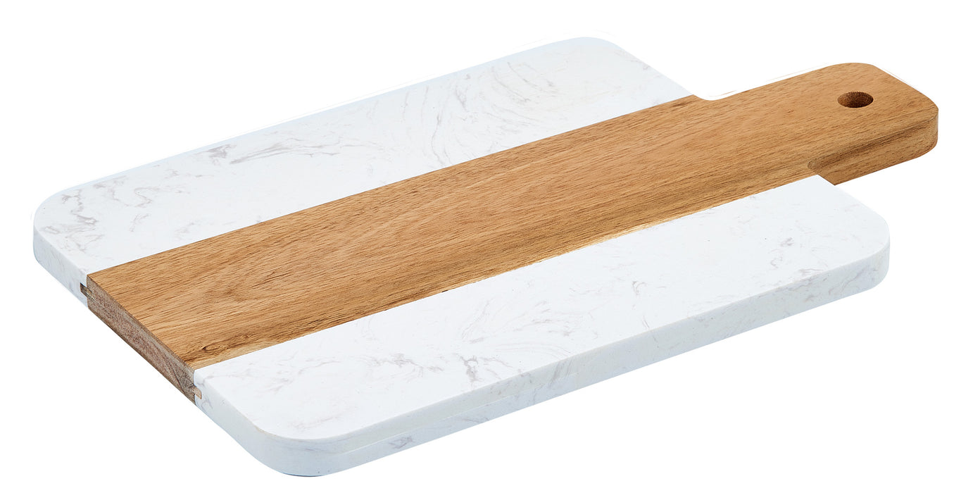 Winco, SBMW-156, Marble and Wood Serving Board