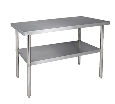 Klingers Trading, 16GA-AST2484, Work Table,  73&quot; - 84&quot;, Stainless Steel Top