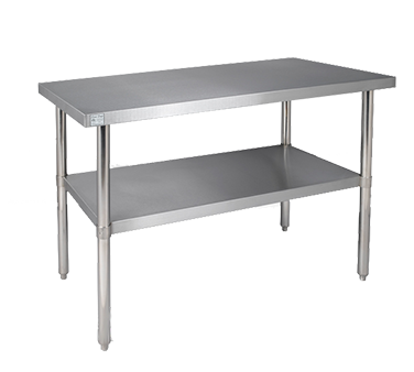 Klingers Trading, 16GA-AST3096, Work Table,  85&quot; - 96&quot;, Stainless Steel Top