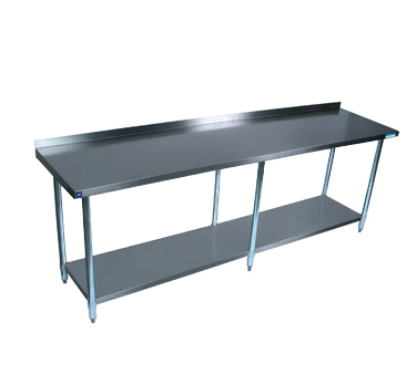 BK Resources, SVTR-1896, Work Table,  85&quot; - 96&quot;, Stainless Steel Top