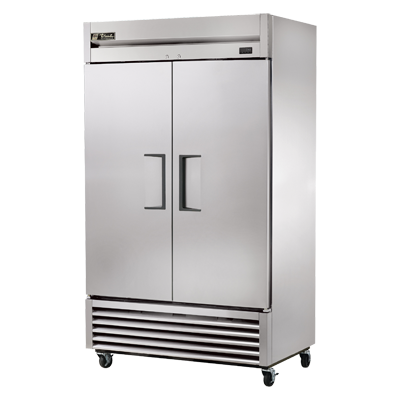 True Manufacturing, T-43-HC, Refrigerador, Alcance, 115V, Dos Secciones, Puerta de Acero Inoxidable