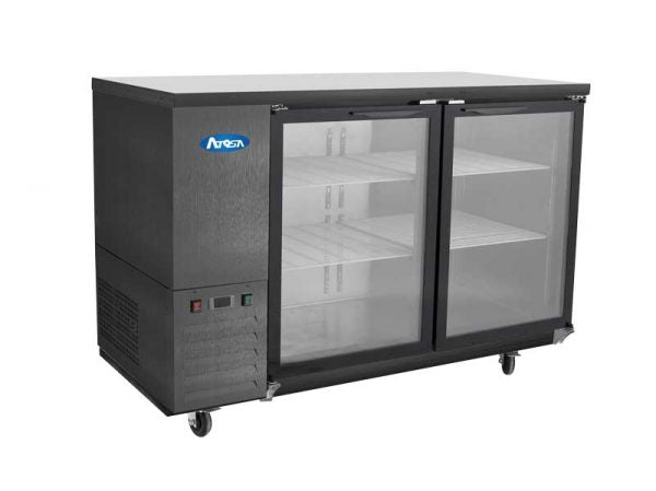 Atosa USA, SBB69GGRAUS2, Shallow Depth Glass Door Back Bar Coolers