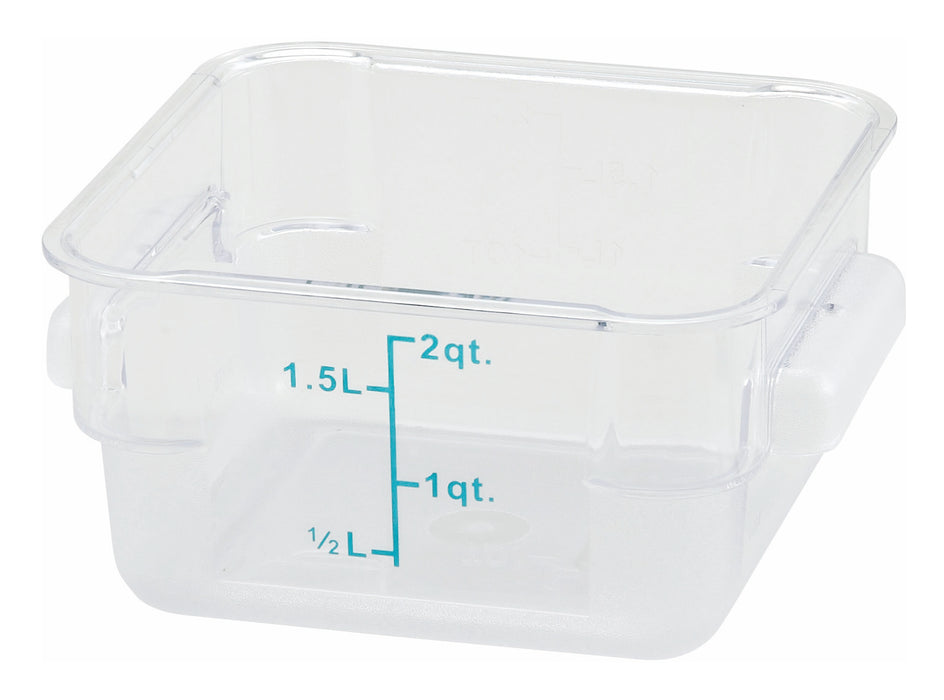 Winco, PCSC-2C, Square Food Storage Containers