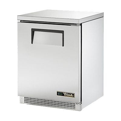 True Manufacturing, TUC-24F-HC, Congelador, Bajo Encimera, Con Puerta, 115V, Puerta de Acero Inoxidable, Ventilación Frontal
