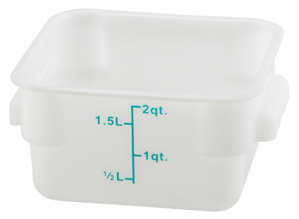 Winco, PESC-2, Square Food Storage Containers