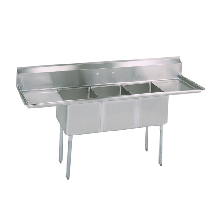 BK Resources, BKS-3-1620-14-18TS, Sink, (3) Three Compartment