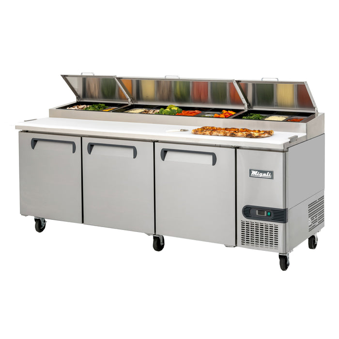 Migali, C-PP93-HC, Commercial Pizza Prep Food Prep Table