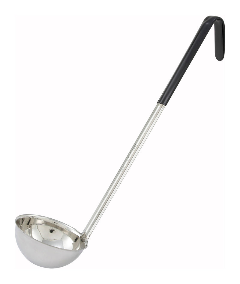 Winco, LDC-6, Ladle, Serving, Black, Stainless Steel