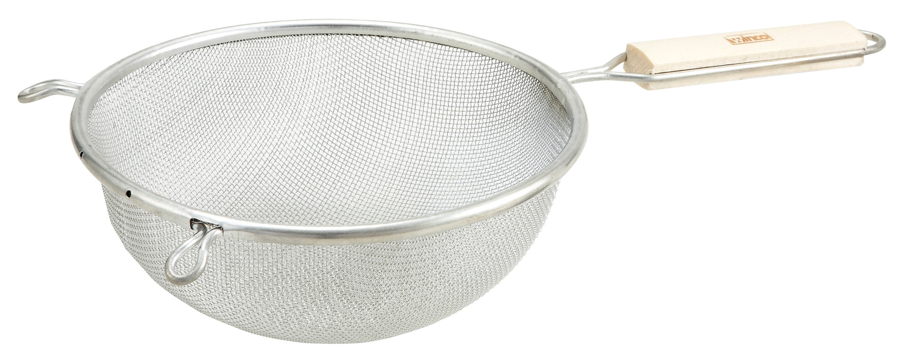 Winco, MST-8S, Mesh Strainer, Single Tinned Mesh, 8" Dia