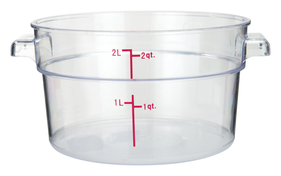 Winco, PCRC-2, Round Food Storage Containers