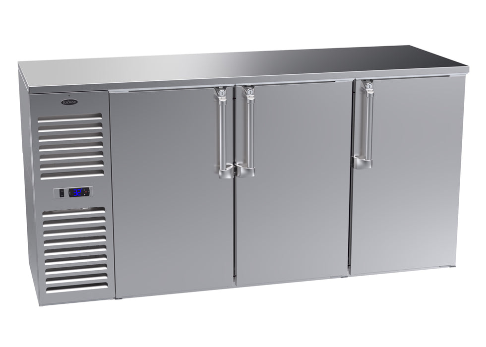 Krowne Metal, NS72L-SSS-LLR, Refrigeration- Self-Contained Narrow Door Back Bar