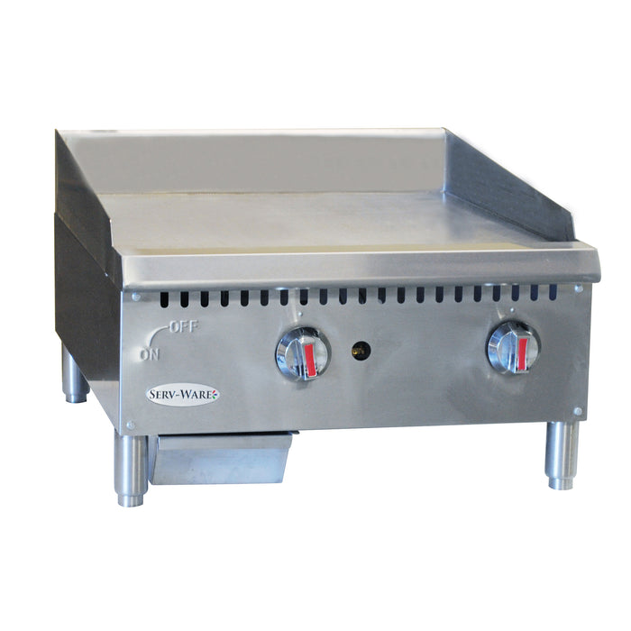 Serv-Ware, SMGS-24, Griddle, Gas, Countertop