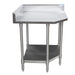 BK Resources, CVTCR5-3030, Work Table,  30" - 35", Stainless Steel Top