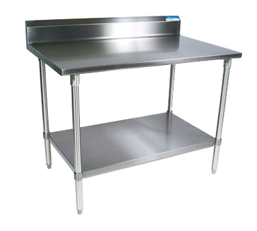 BK Resources, VTTR5-7224, Work Table,  63&quot; - 72&quot;, Stainless Steel Top