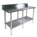 BK Resources, SVTR5-8430, Work Table,  73" - 84", Stainless Steel Top