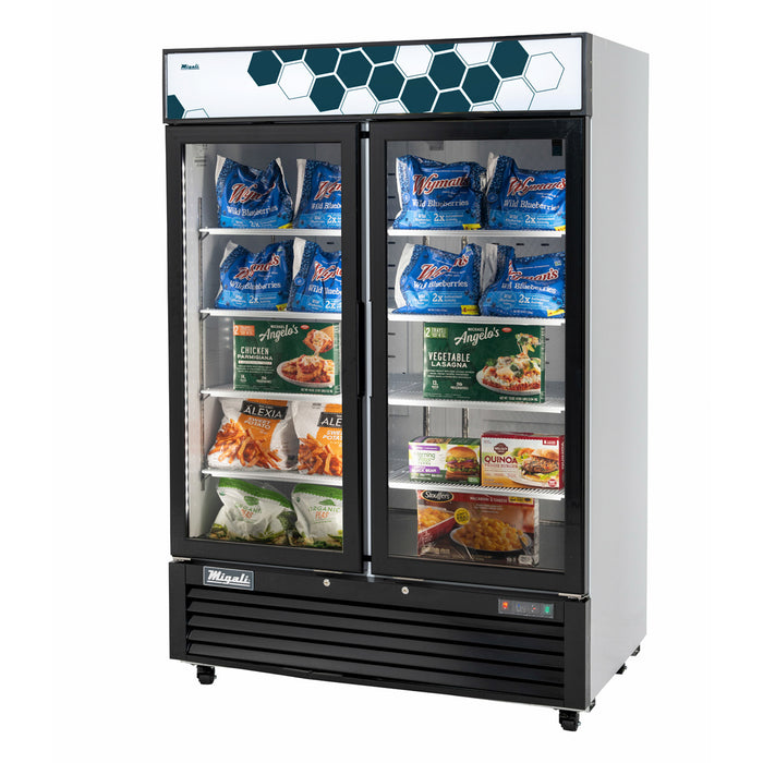 Migali, C-49FM-HCe, Commercial Glass Door Freezer