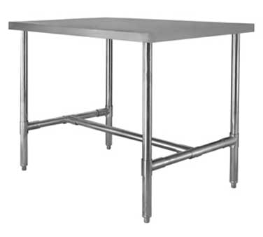 Klingers Trading, HST1848, Work Table,  40&quot; - 48&quot;, Stainless Steel Top