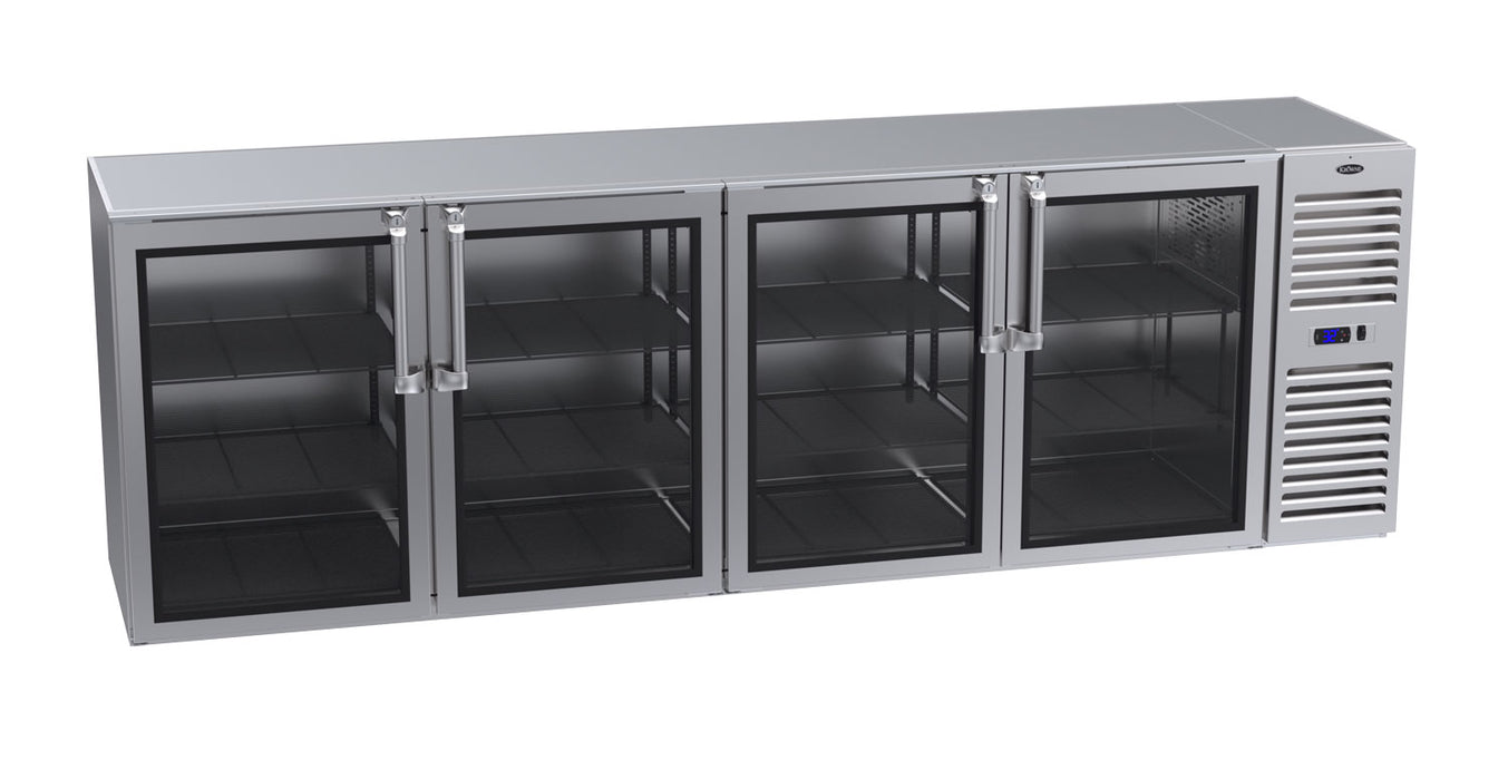 Krowne Metal, BS108R-KNS-LLLR, Refrigeration- Self-Contained Back Bar Cooler