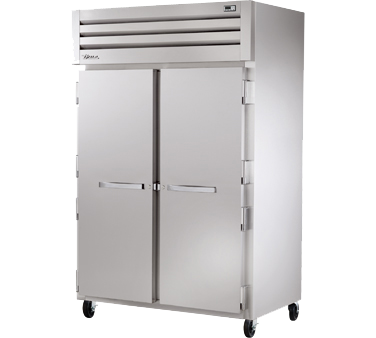True Manufacturing, STA2F-2S-HC, Congelador, Vertical, 115V, Dos Secciones, Puerta de Acero Inoxidable