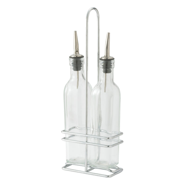 Winco, GOB-8S, Oil & Vinegar Cruet Set