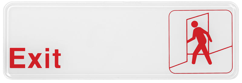 Winco, SGN-381W, Sign, Compliance, 9" L, Red