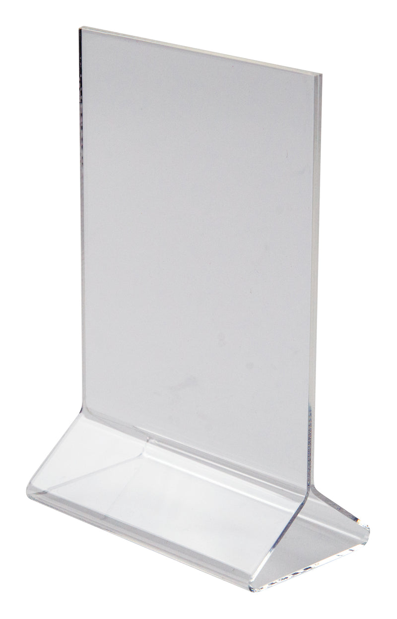 Winco, ATCH-46, Menu Card Holder / Number Stand, 4.12" L, Acrylic