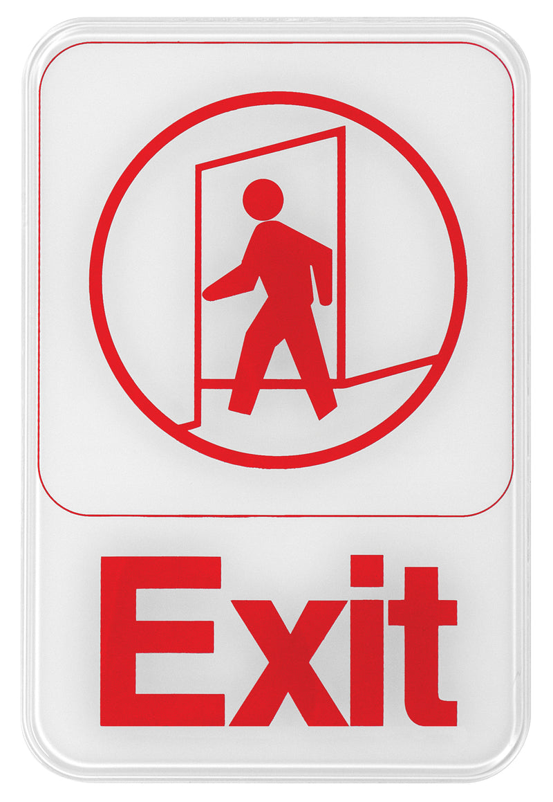 Winco, SGN-681W, Sign, Compliance, 6" L, Red