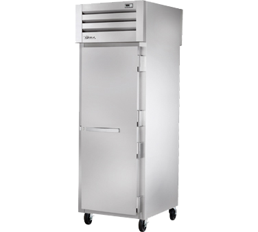 True Manufacturing, STG1RPT-1S-1G-HC, Refrigerador, de paso, 115V, de una sección, puerta de cristal