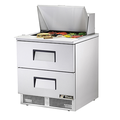 True Manufacturing, TFP-32-12M-D-2-HC, Mostrador Refrigerado, Unidad Mega Top para Sándwiches / Ensaladas