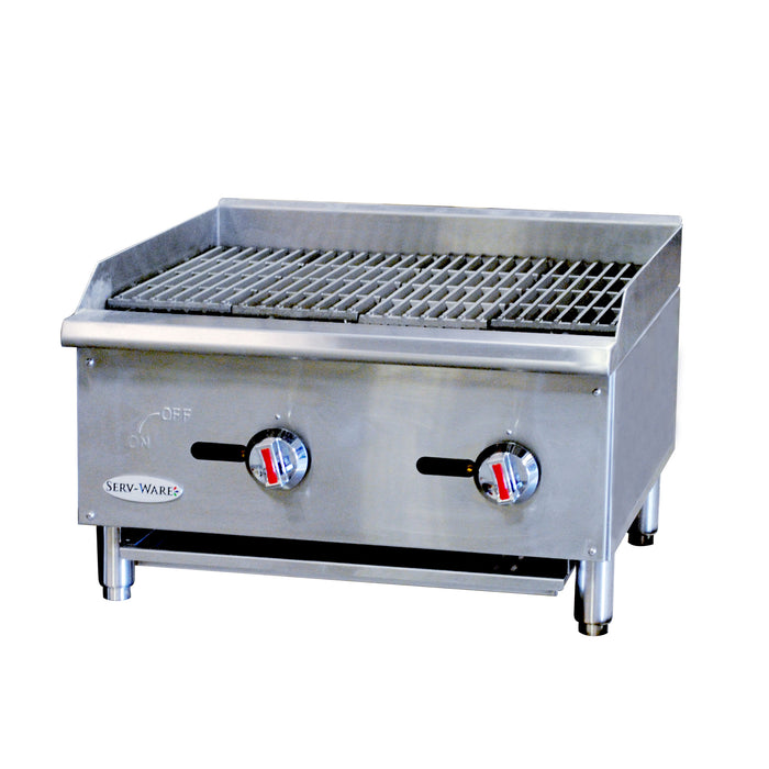 Serv-Ware, SCBS-24, Charbroiler, Gas, Countertop