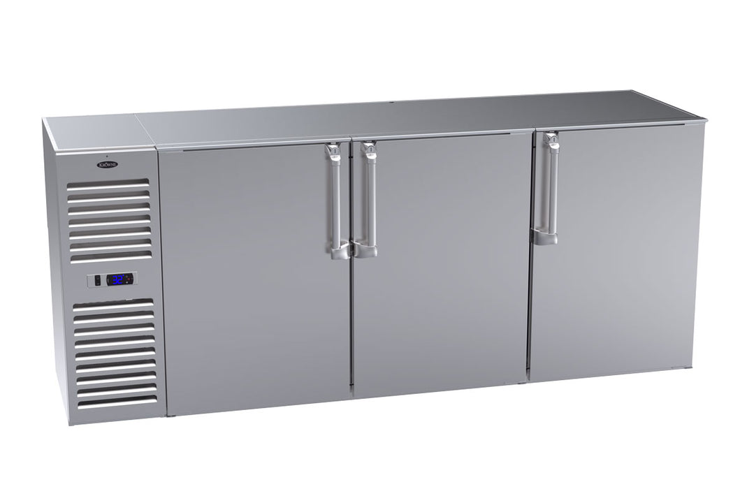 Krowne Metal, BS84L-SNS-LLR, Refrigeration- Self-Contained Back Bar Cooler