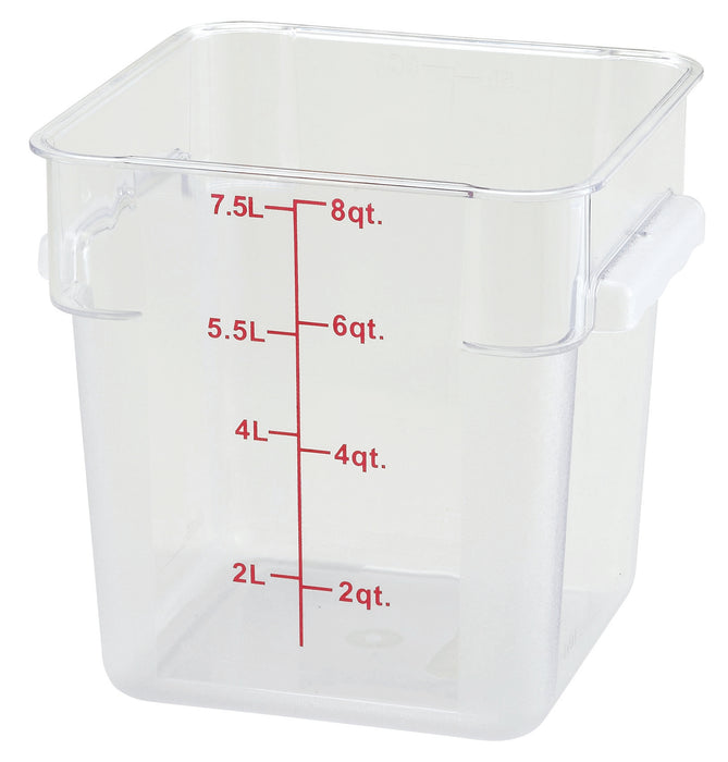 Winco, PCSC-8C, Square Food Storage Containers