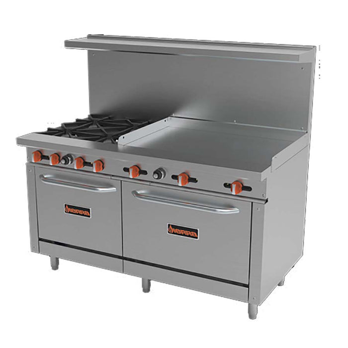 MVP, SR-6B-24G-60, Range, 60&quot; Restaurant, Gas